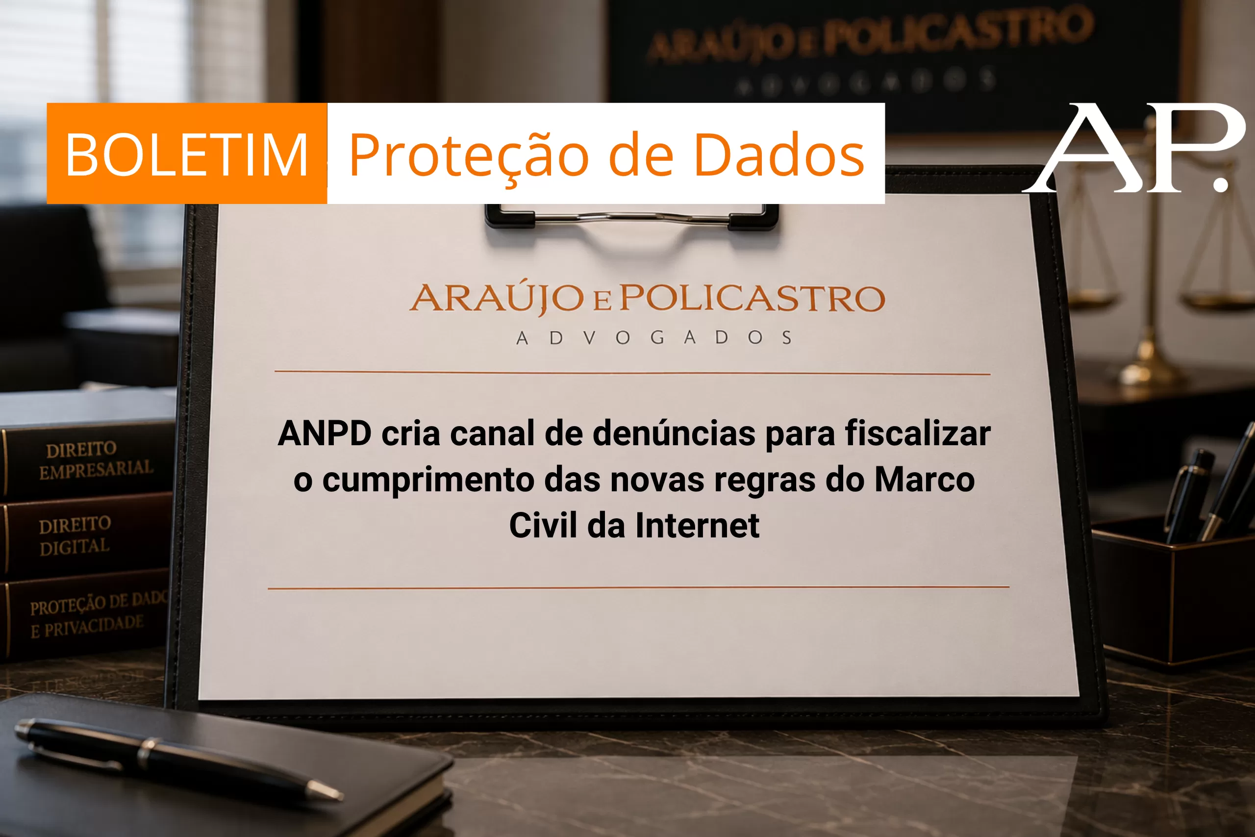 ANPD cria canal de denúncias para fiscalizar o cumprimento das novas regras do Marco Civil da Internet